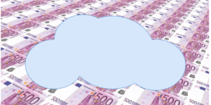 Cloud financials, a cloud with money behind it